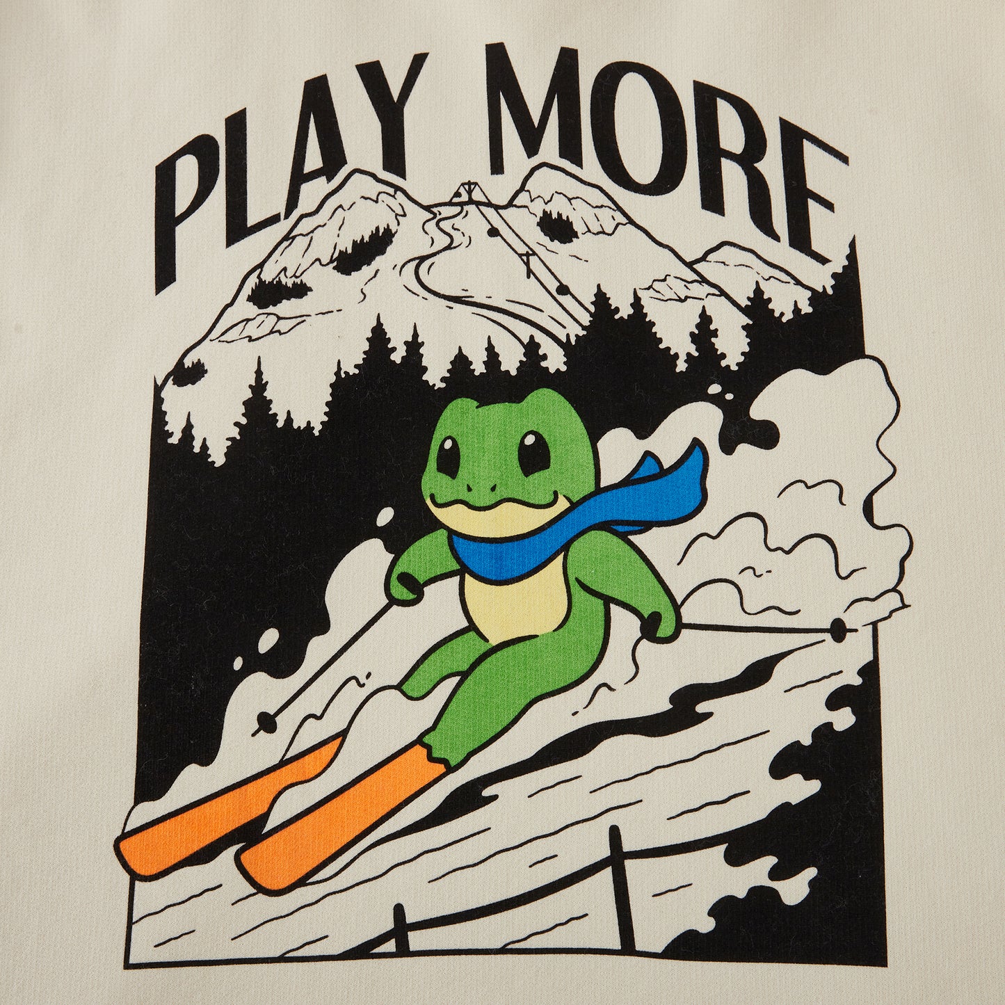 Ski Frog Winter Hoodie